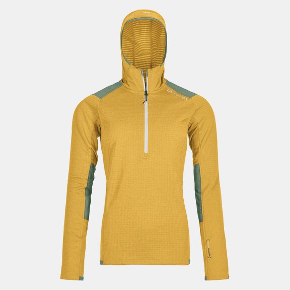 ORTOVOX FLEECE LIGHT GRID ZIP NECK HOODY W Hoodies